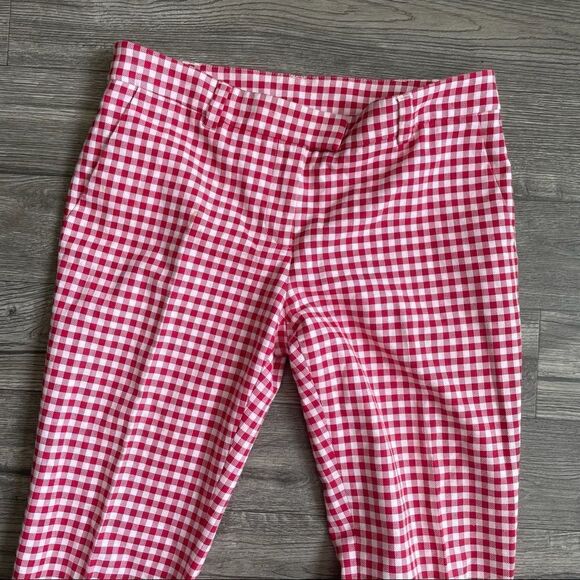 Revolve Cherry RED VALENTINO Check Plaid Trouser Pants - Picture 11 of 12